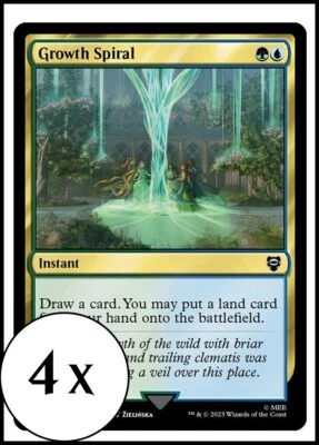 MTG - 4 x Growth Spiral - Playset of 4 - Lord of the Rings Commander - Image 1 of 2