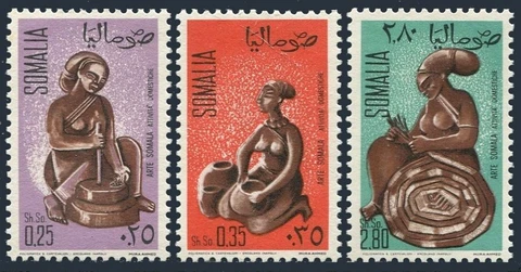 Somalia 340-342,MNH.Michel 142-144. Statuettes of women,1968 Cover