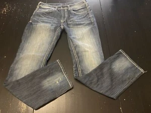 Buffalo David Bitton Six-X Denim Blue Jeans Size Waist: 31 Length: 32 NWD FLAWS - Picture 1 of 9