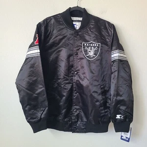 Starter NFL Las Vegas Raiders Jacket LS200167 Size XL Black - Picture 1 of 5