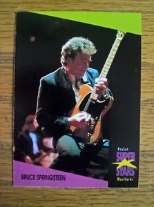 Tarjeta comercial Pro Set ProSet: Super Stars Musicards no. 134 Bruce Springsteen - Imagen 1 de 2
