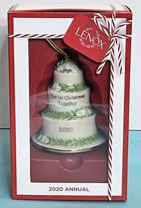NEU Lenox 2020 Our First Christmas Together Kuchen Ornament Gold Quaste 3,25" - Bild 1 von 3