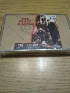 RED BLACK & GREEN Annihilation Of A Nation SEALED Rap Tape Bay Area Gangsta 1992 - Picture 1 of 4