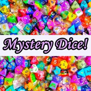 Mixed Bulk Bag Assorted Polyhedral Dice D4 D6 D8 D10 D00 D12 D20 Poly D&D RPGs - Picture 1 of 7