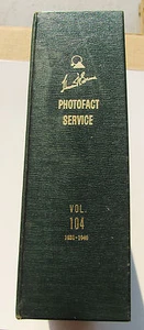 Sams Photofact Manual Binder, Volume 104, Sets 1031-1040 Electronic Schematics - Picture 1 of 2