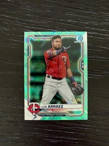 2021 Bowman Chrome Sapphire Teal #39 Twins Luis Arraez /99 - Picture 1 of 2