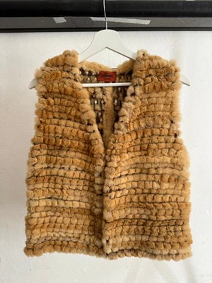 Missoni Woven Rabbit Fur Gilet - Size 40 IT / Fits Size S - Excellent Condition - Immagine 1 di 4