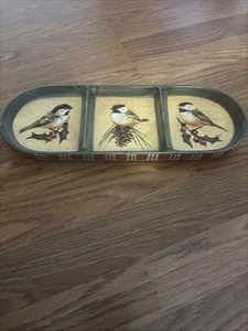 Lenox WINTER GREETINGS Vassoio da portata triplo diviso tutti i giorni Cina 13” x5” - Foto 1 di 2