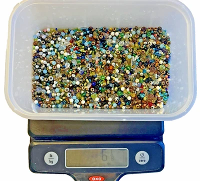 Vintage & New Smal & Seed Beads For Art Crafts Jewelry 170 grams - Image 1 of 3