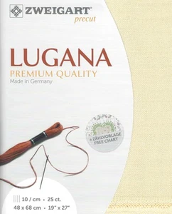 Precut Zweigart Lugana 25 Stück Creme 3835/252 - Bild 1 von 3