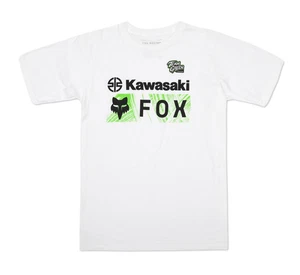 Team Green Kawasaki T-shirt - White Size XXL 32720-190-XXL - Picture 1 of 4