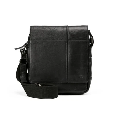 camel active Pine Umhängetasche Leder 23cm #CA-4671 (black) - Bild 1 von 4