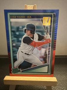2025 Panini Donruss - Cole Young Red & Blue Foil Rated Prospect #152 (RC) - Bild 1 von 2