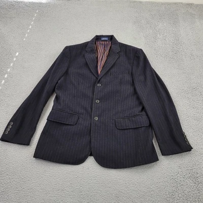 Blazer American Eagle Outfitters Para Hombres Grande Lana Rayas Traje Chaqueta Abrigo Deportivo Foto 1 de 4