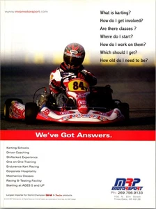2004 • MRP MOTOR SPORTS Print Ad • Kart RACING Karting Go ADS.82 - Picture 1 of 2