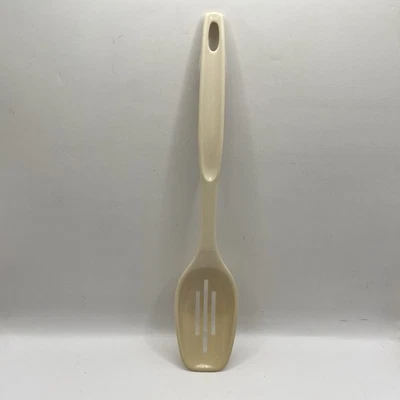 Vintage Foley Slotted Spoon Beige Nylon Plastic Kitchen Serving Utensil 11” - Image 1 of 4
