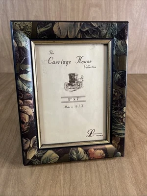 "Marco de fotos de colección Lawrence Carriage House 5x7"" borde dorado botánico" Foto 1 de 4