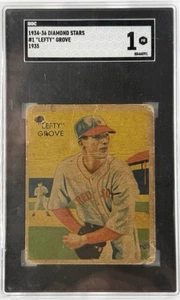 1934 National Chicle Diamond Stars #1 Lefty Grove 1935 SGC 1 - HOF - Picture 1 of 2
