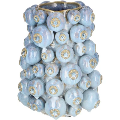 Vase Mohna Mohnkapsel Keramik blau 26 cm Designer Vase, Vosteen - Bild 1 von 2