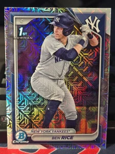 2024 Bowman Chrome - Prospects Ben Rice #BCP-186 Mojo Refractor (RC) - Imagen 1 de 2