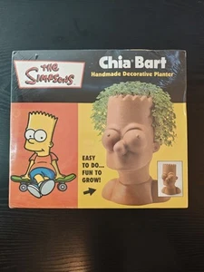 The Simpsons Chia Bart Handmade Decorative Planter 2002 New In Box Never Opened - Picture 1 of 4