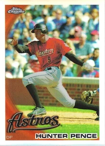 2010 Topps Chrome Baseball HUNTER PENCE Refractor Parallel #164 Astros - Picture 1 of 2