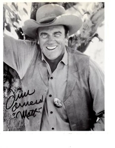 RP Autograph RP Signed Jim Arness 8X10 B&W RP Photo Free Shipping - Foto 1 di 1