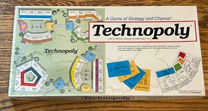 Vintage 1991 Technopoly Monopoly Style Finance Board Game McBurney Complete! - Picture 1 of 4