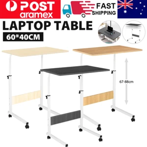 Mobile Laptop Desk Computer Table Stand Adjustable Bed Bedside Portable Study - Picture 1 of 19