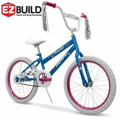 Huffy 20" Sea Star Girls' EZ Build Bike, Light Blue & Pink - Image 1 of 4