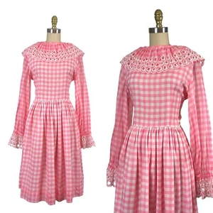 1960s Dress - Garden Party Dress - 1960s Day Dress - Size Large - Picture 1 of 10