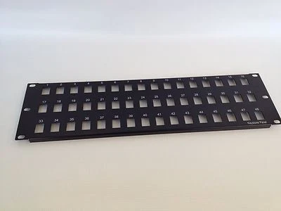 3U 48-Port Keystone Patch Panel (Steel) - Image 1 of 3