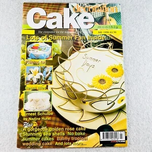 Cake Decoration Monthly July 1996 Vintage Sugarcraft Magazine Summer Fishing - Picture 1 of 4