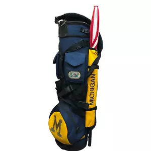 Bolsa de golf de colección University of Michigan Wolverines con correa para el hombro 6 vías superior - Imagen 1 de 18