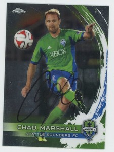 Chad Marshall 2014 Topps Chrome Signed Auto Autograph Card Authentic