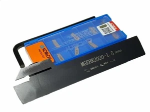 Indexable Parting Off Lathe Tool 20mm RIGHT HAND +10 1.5mm Carbide Inserts Tips - Picture 1 of 2