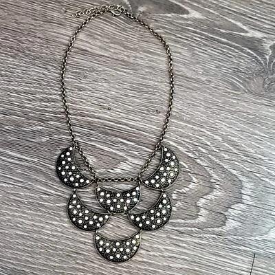 水晶装饰分层项链 20 — 第 1/4 张图片