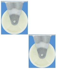 Fixed Heavy Duty Swivel Polypropylene Caster Wheel Trolley Furniture 70Kg Pack 2 - Picture 1 of 3