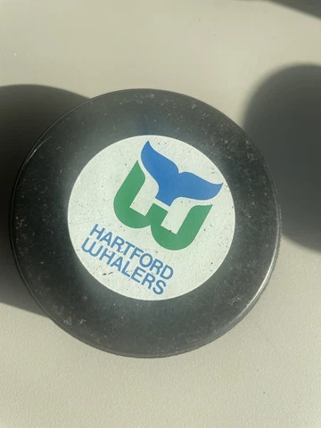 Hartford Whalers Vintage Game Puck Cover
