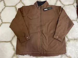 Dri Duck Mens Size XL Endeavor Canvas Work Jacket 5037 Fieled Khaki Sherpa Lined - Picture 1 of 12