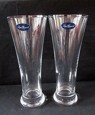 2 Luigi Bormioli Light and Music 8-5/8" Pilsner Glasses - Image 1 of 4