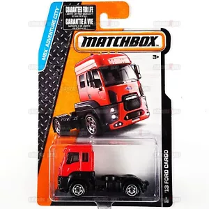 Matchbox 13 FORD CARGO #3 rosso - MBX Adventure City- 1:64 Semi Camion Mattel CFV77 - Foto 1 di 2