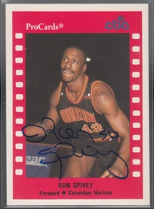 RON SPIVEY 1990-91 ProCards CBA #176 Columbus Horizon Signed Autographed - Picture 1 of 2
