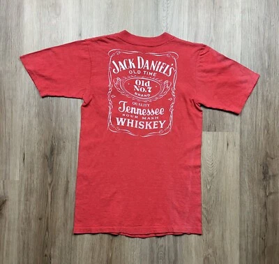 70s Vintage University Southern California Jack Daniels T-Shirt Men’s Small Red - Image 1 of 4