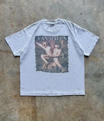 Vtg 1995 Van Halen Balance World Tour T Shirt Adult Size XL Screen Stars Rare - Image 1 of 4