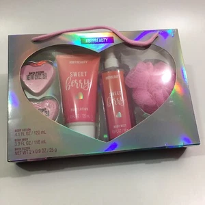 #BFFBEAUTY - 5 Piece Set - Sweet Berry - Body Lotion, Mist, Bath Fizzer & Loufa - Picture 1 of 6