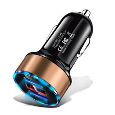 Dual Ports 3.1A USB Car Cigarette Charger Lighter Digital LED Display Voltmeter