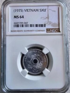 South Vietnam 5 Xu 1975 NGC MS 64 - Picture 1 of 2