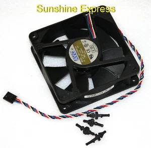 Dell Y4574 AVC Cooling Fan DD12038B12H 120x120x38mm w/ 4 Grommet Mounting Rubber - Picture 1 of 1