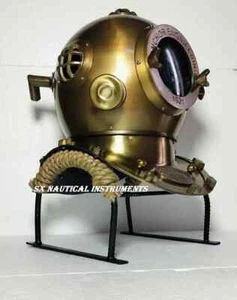 Anchor Diving Helmet With Stand US Navy Scuba Divers Diving Helmet Gift - Picture 1 of 5